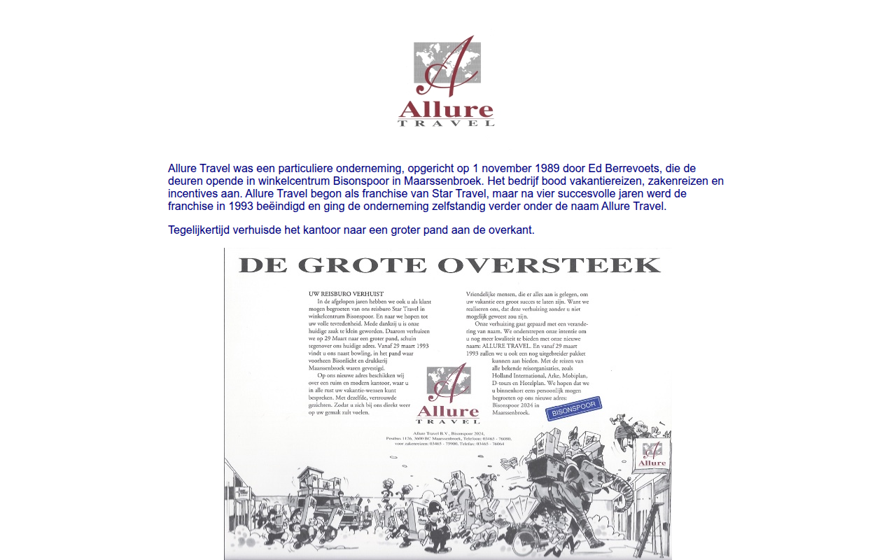 Screenshot van allure.nl