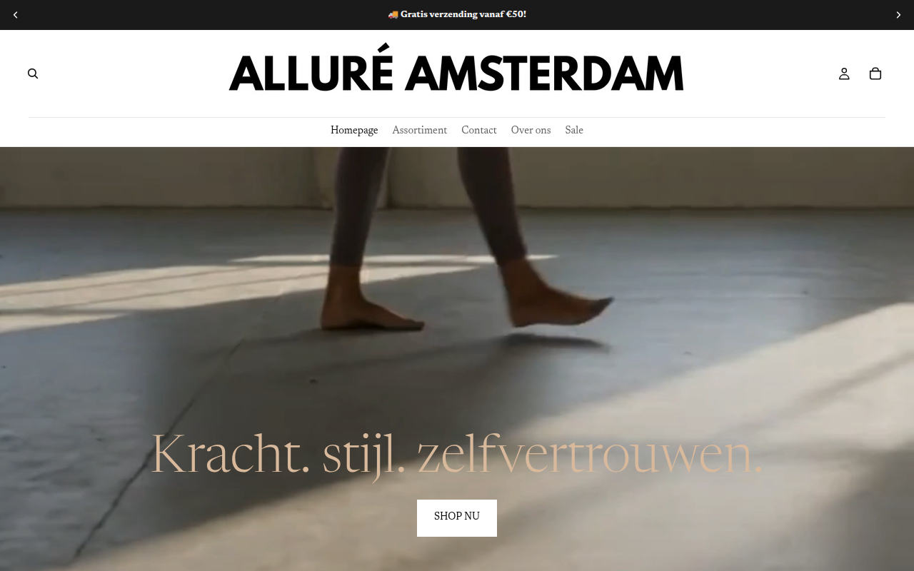 Screenshot van allureamsterdam.shop