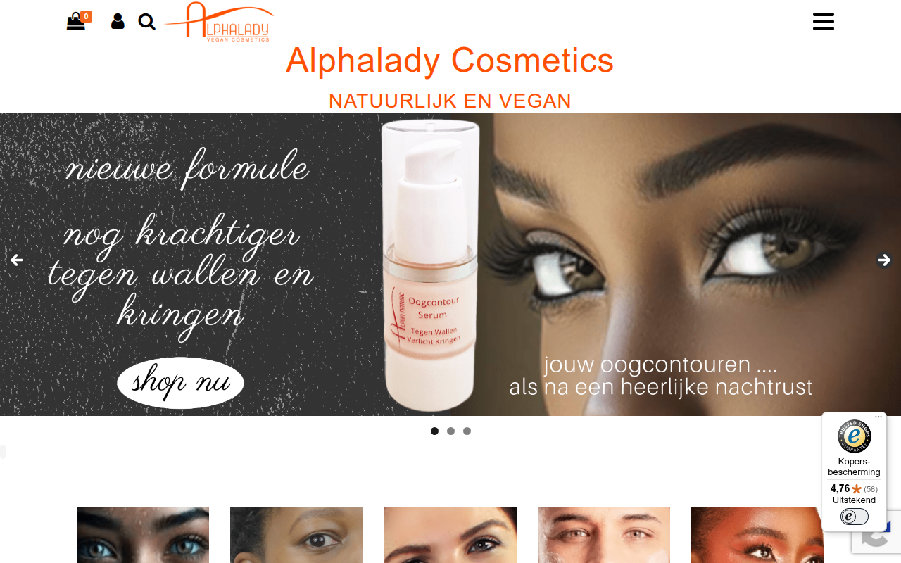 Screenshot van alphalady.shop