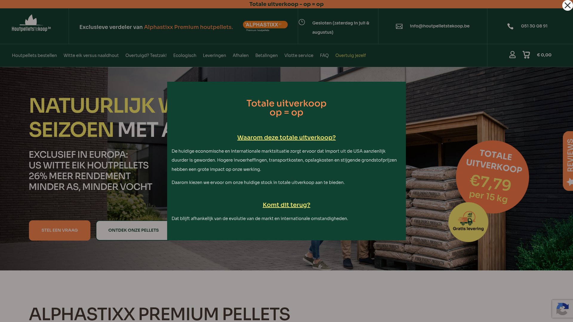 Screenshot van alphastixx.be
