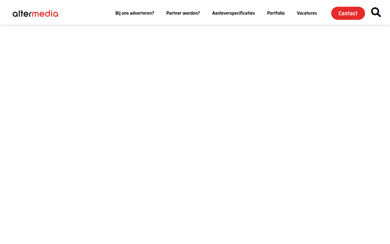 Screenshot van altermedia.nl