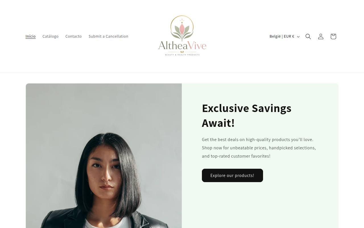 Screenshot van altheavive.com