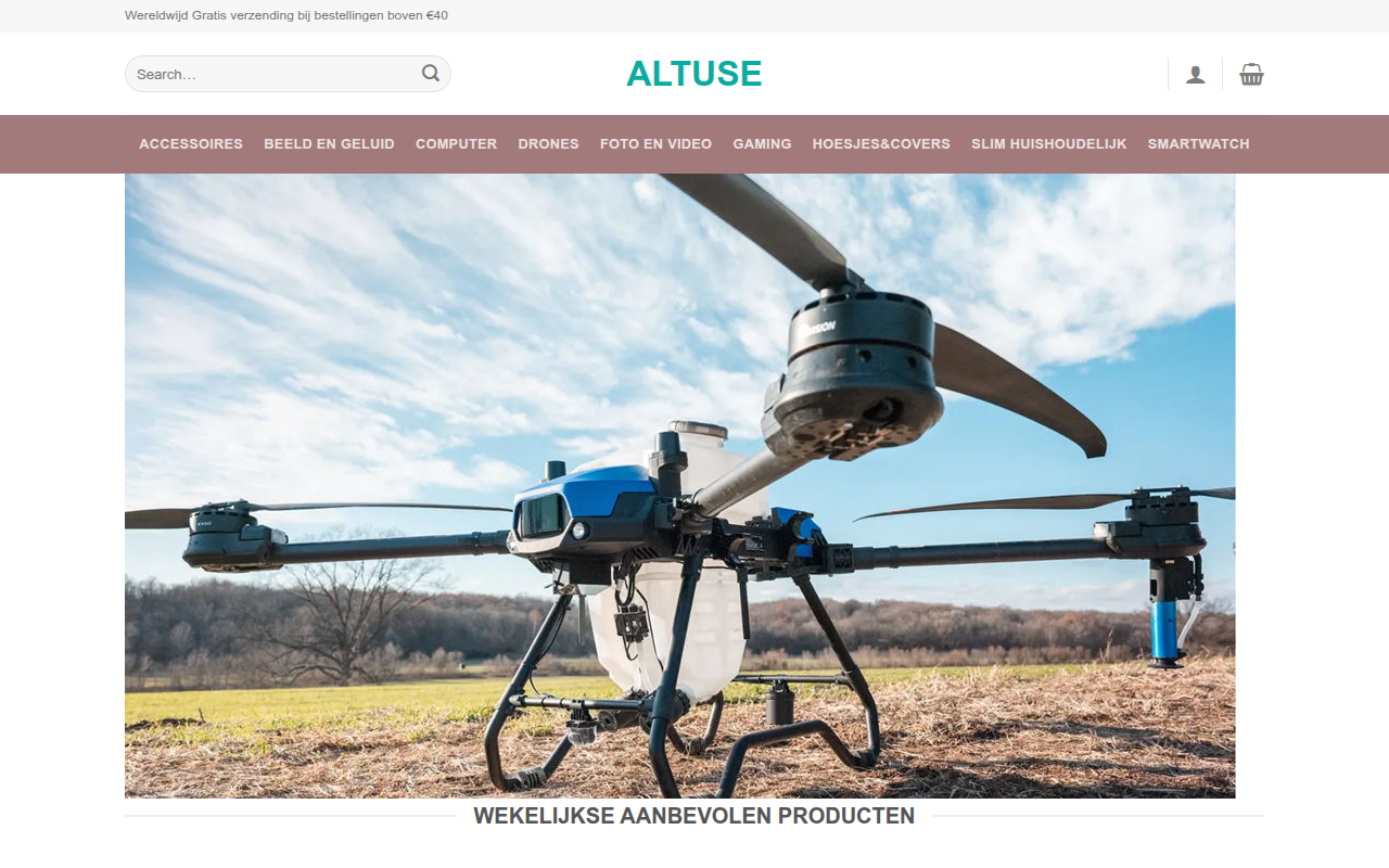 Screenshot van altuse.shop