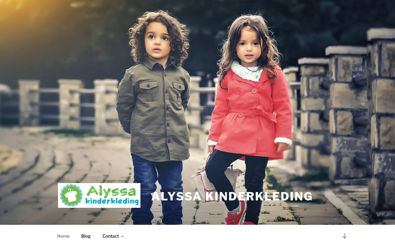 Screenshot van alyssakinderkleding.nl