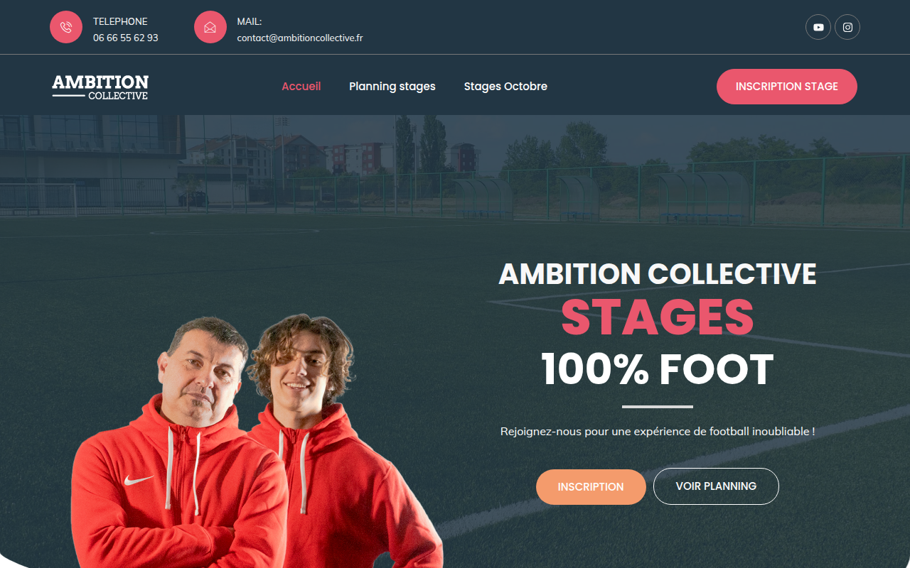 Screenshot van ambitioncollective.fr