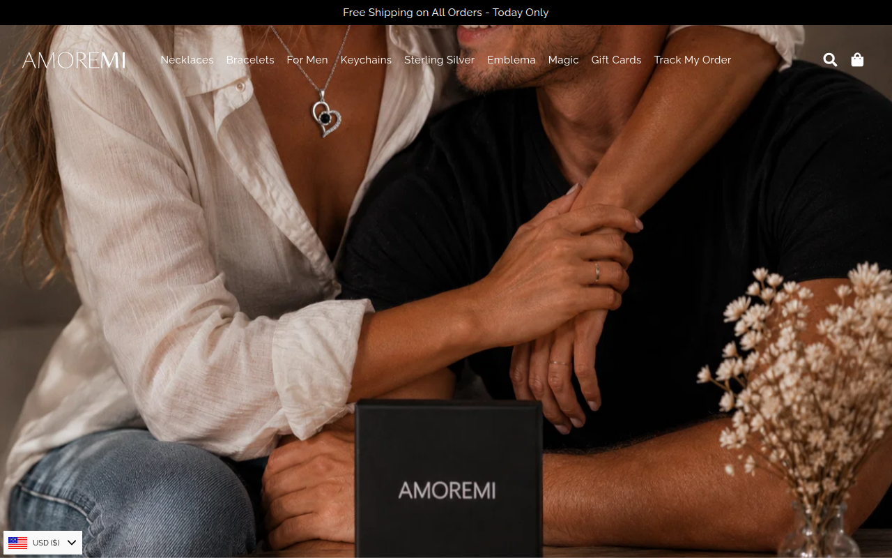 Screenshot van amoremi.co
