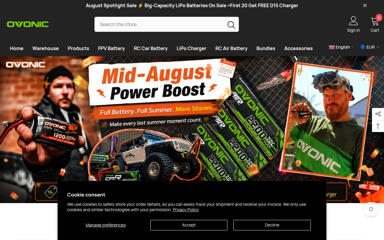 Screenshot van ampow.com