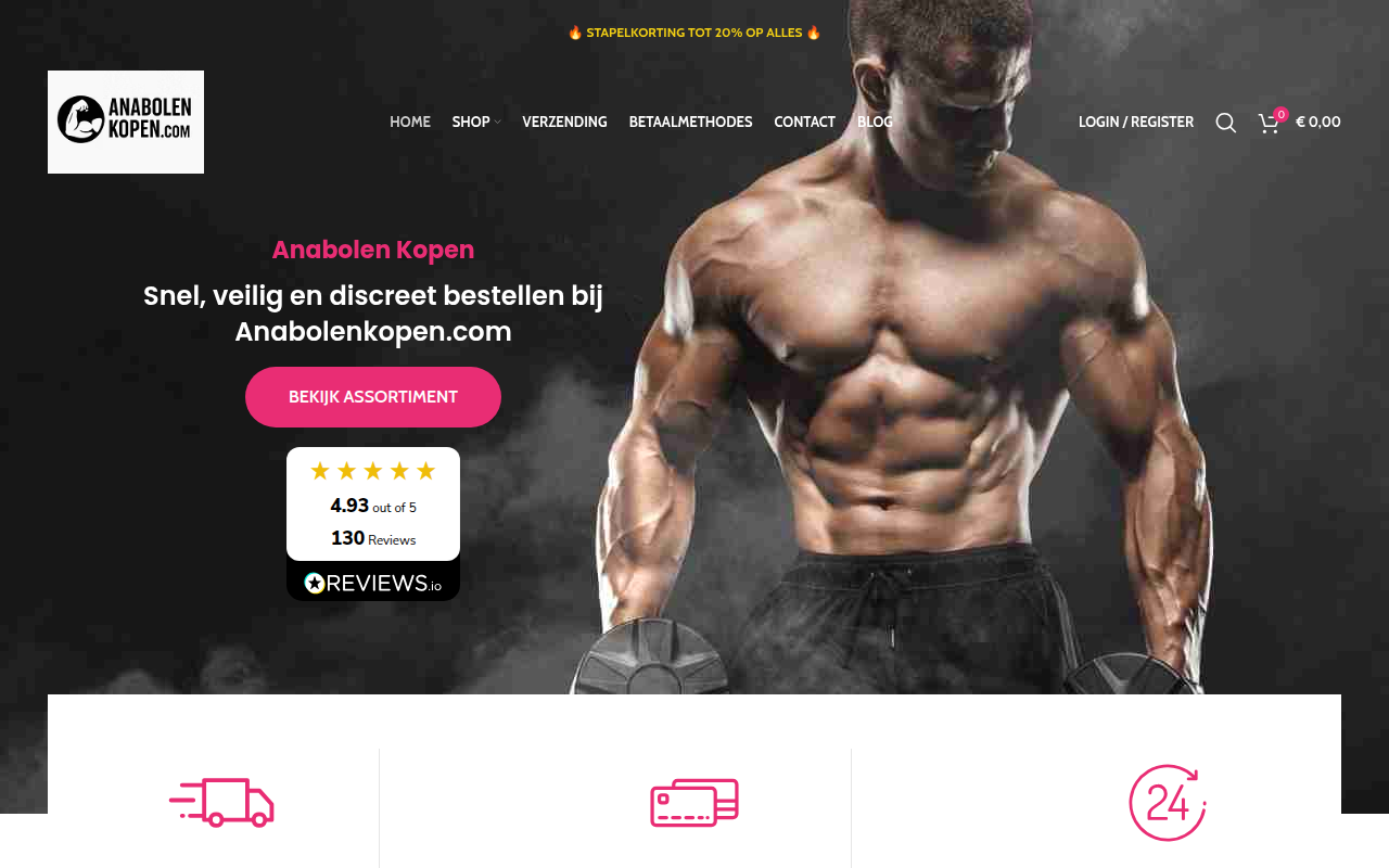 Screenshot van anabolenkopen.com