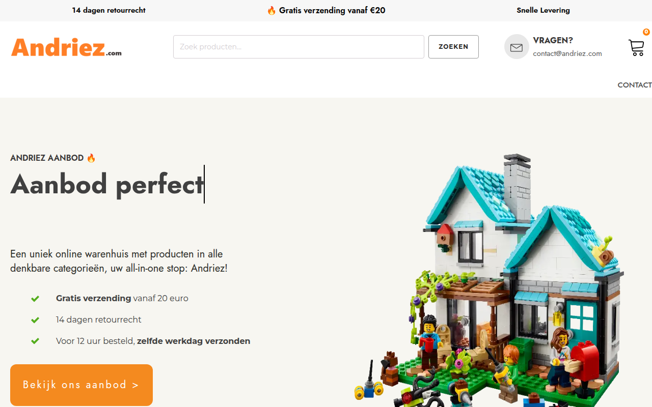 Screenshot van andriez.com