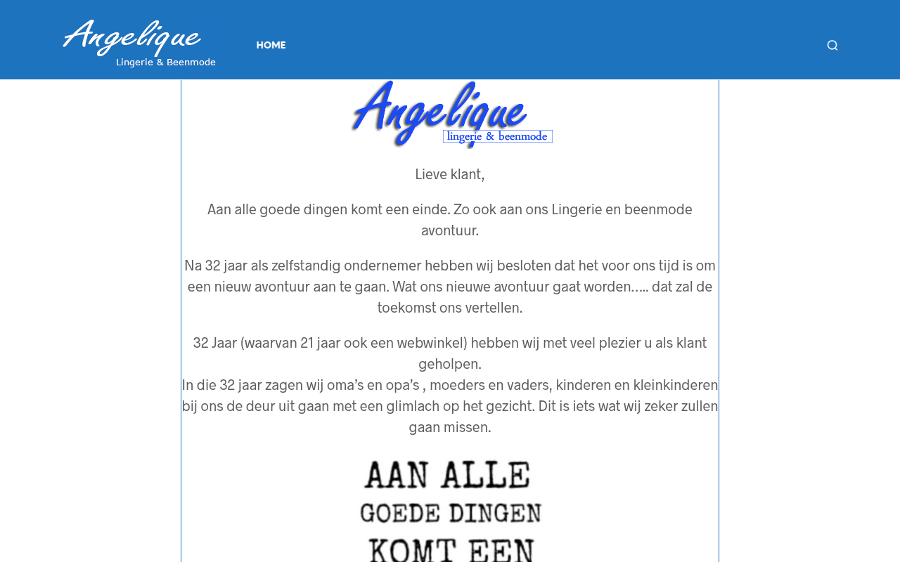 Screenshot van angelique.nl