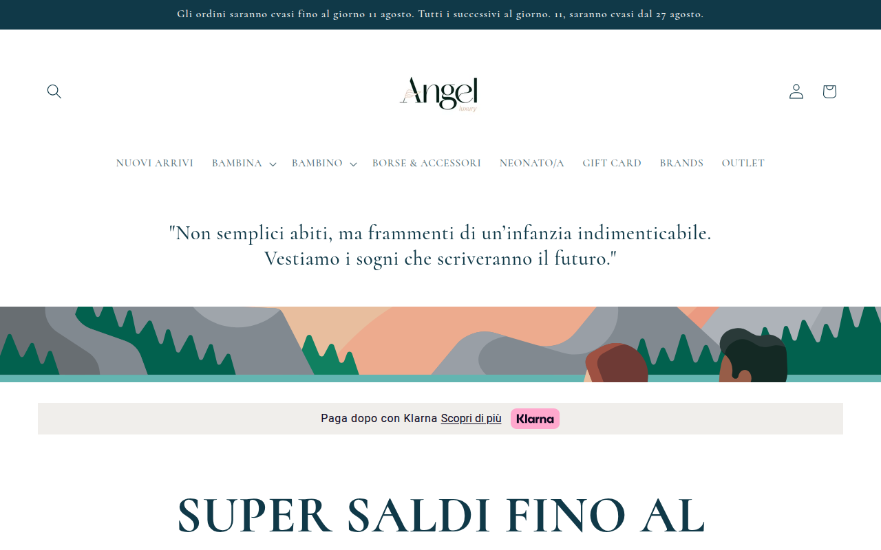 Screenshot van angeluxury.it