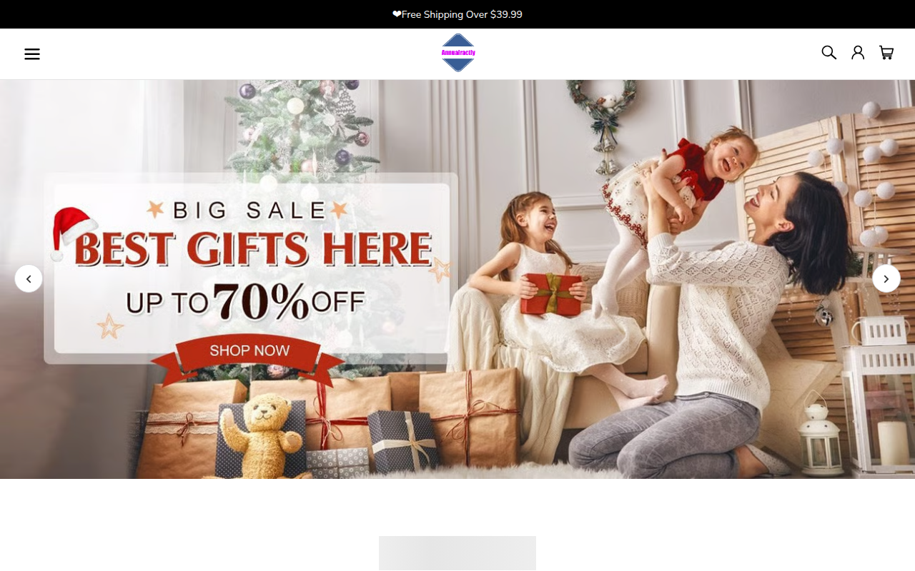 Screenshot van annualractly.com