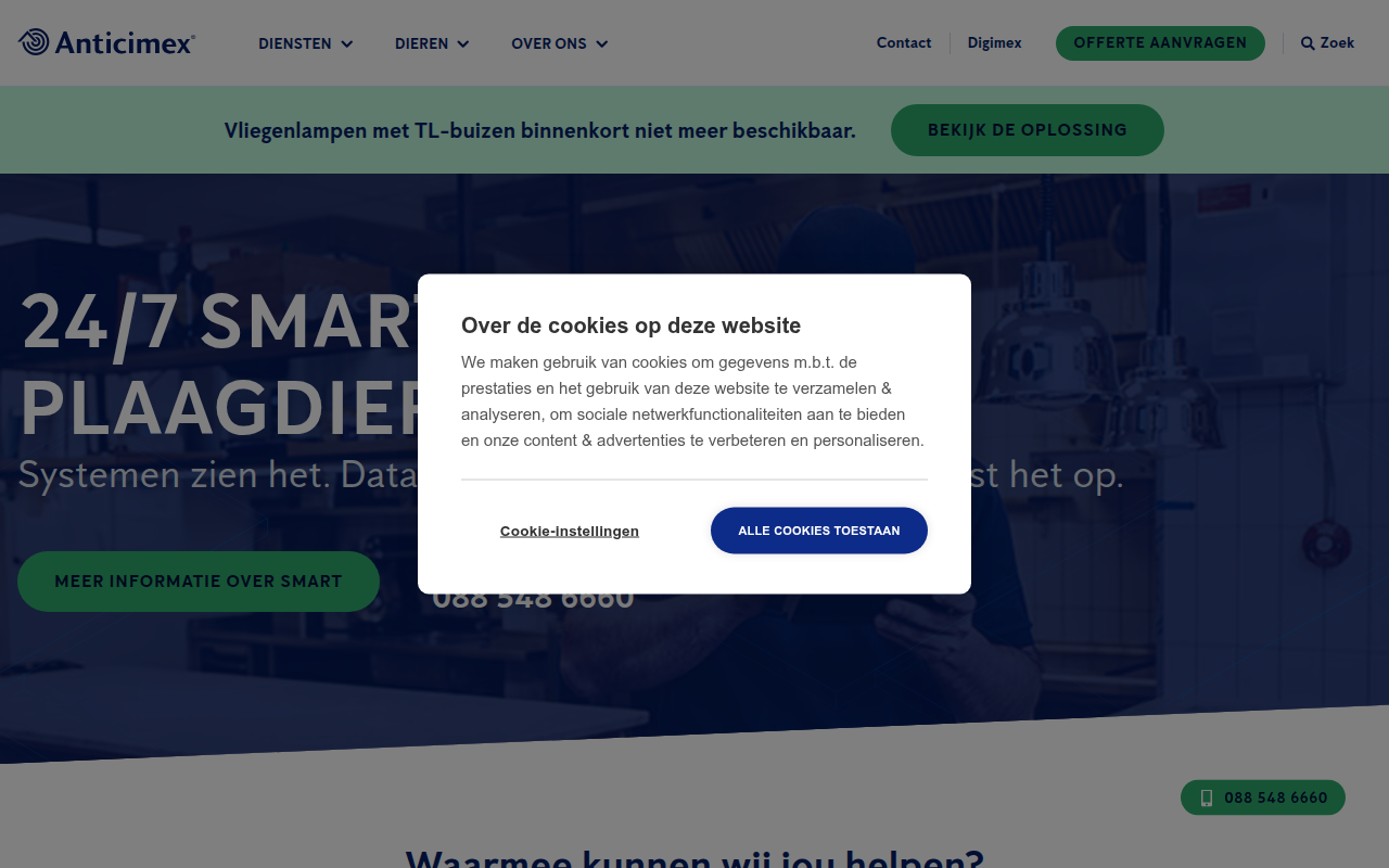 Screenshot van anticimex.nl