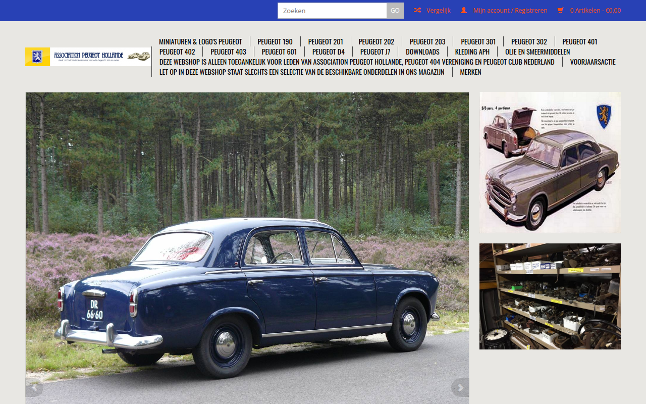 Screenshot van Webshopapp
