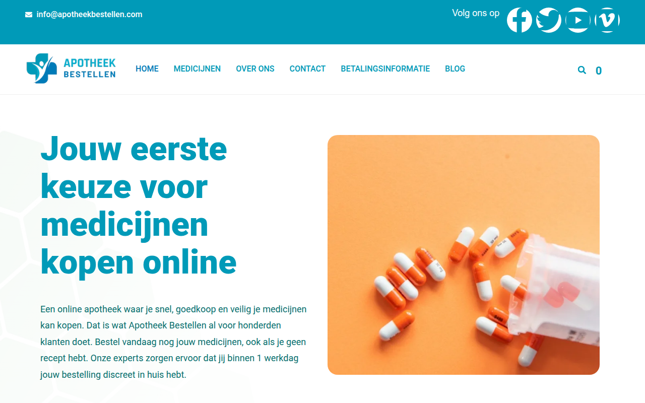 Screenshot van Apotheekbestellen