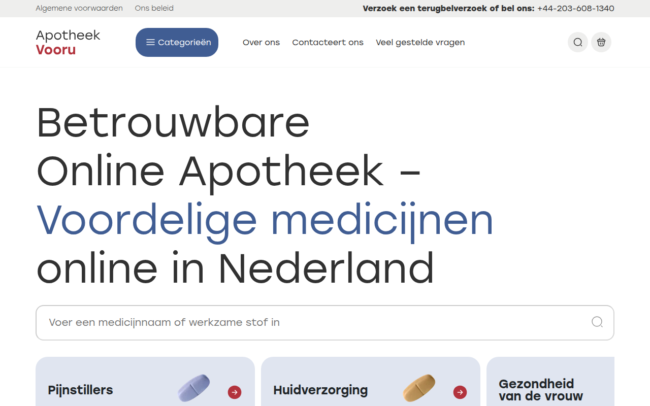 Screenshot van apotheekvooru.com