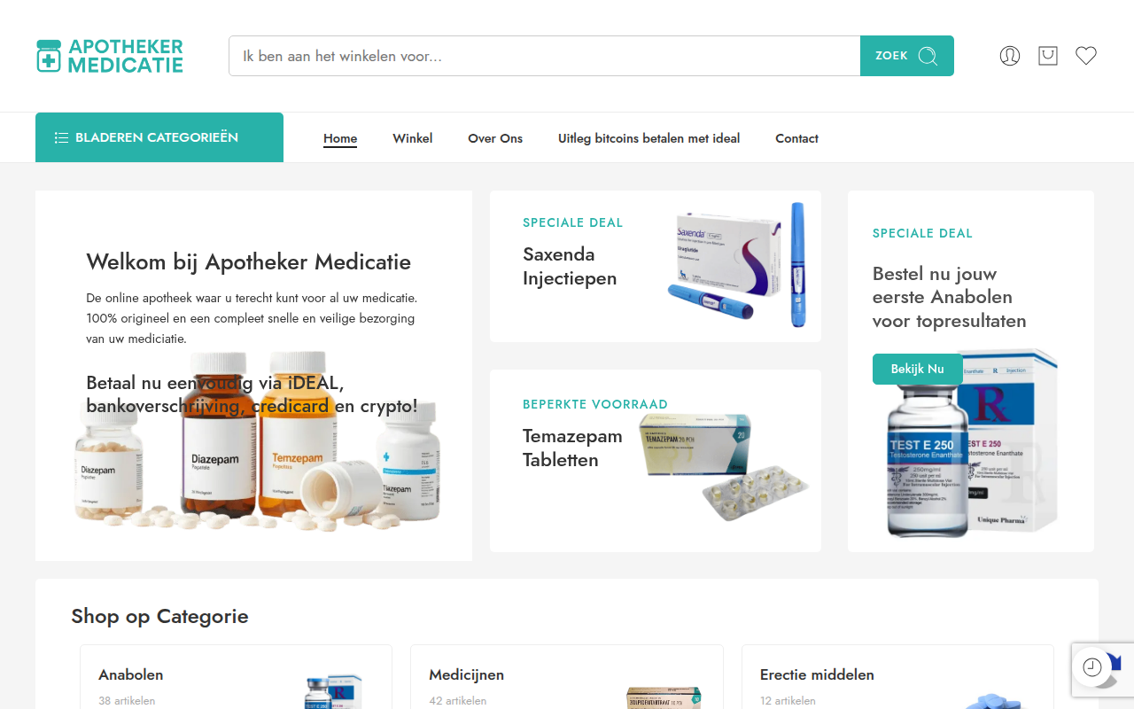 Screenshot van apothekermedicatie.net