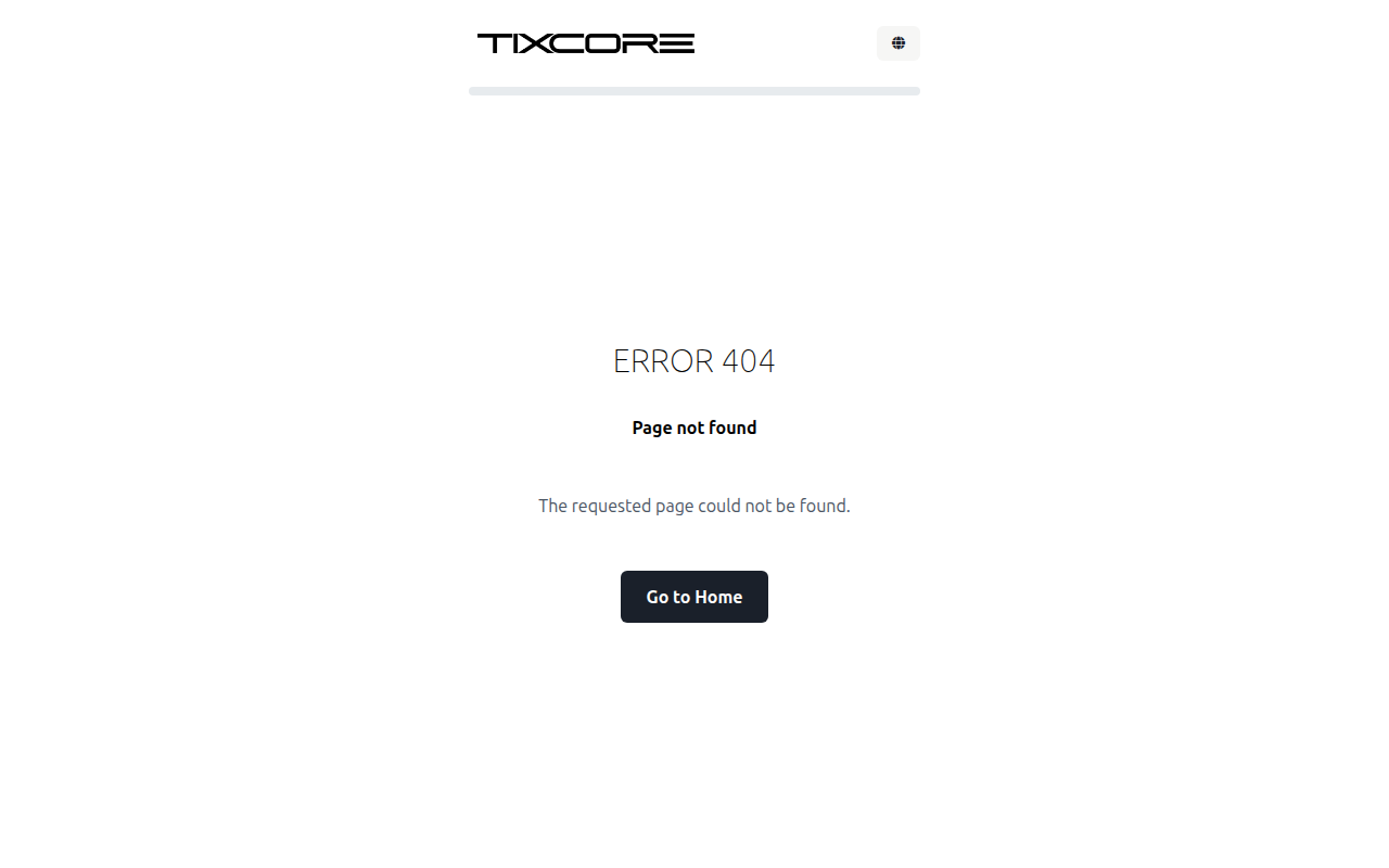 Screenshot van app.tixcore.de