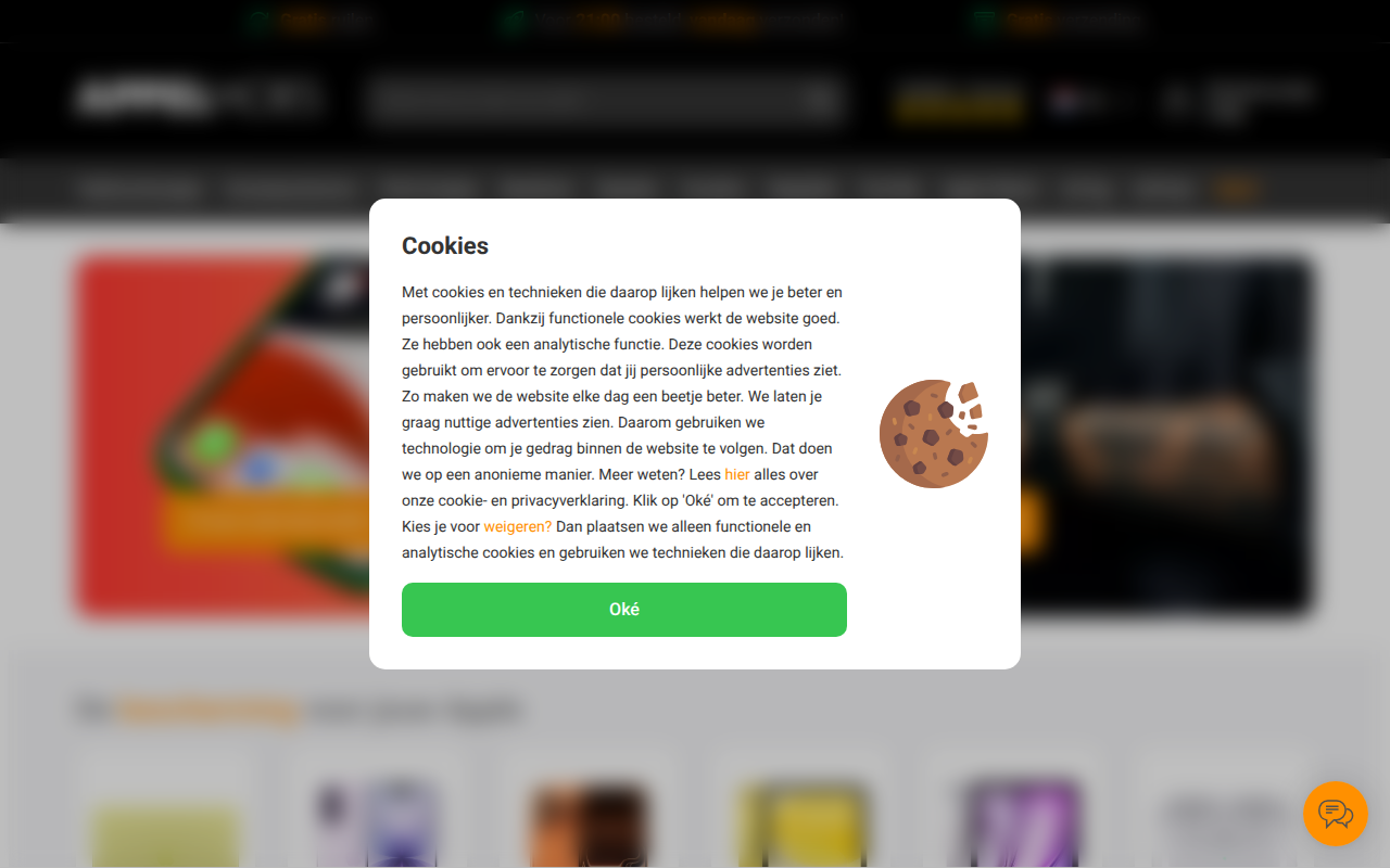 Screenshot van appelhoes.nl