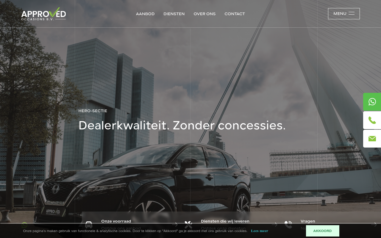 Screenshot van approvedoccasions.nl