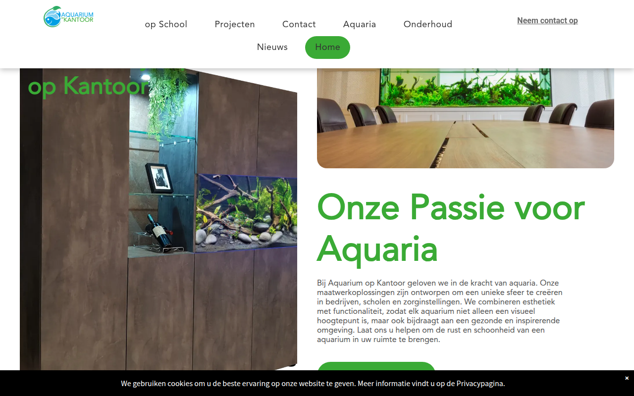 Screenshot van aquariumopkantoor.nl