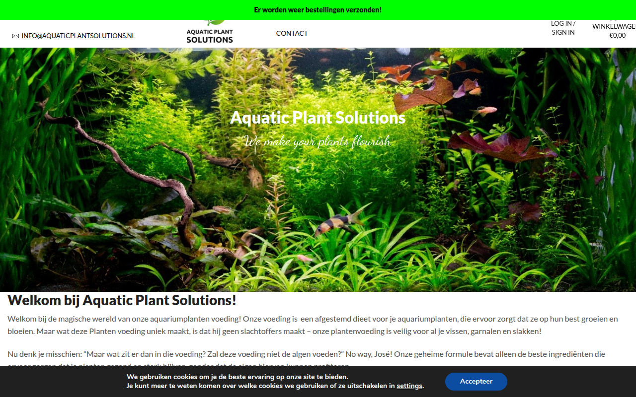 Screenshot van aquaticplantsolutions.nl