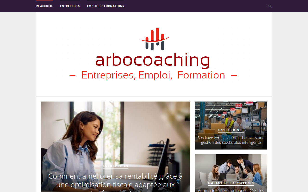 Screenshot van arbocoaching.fr