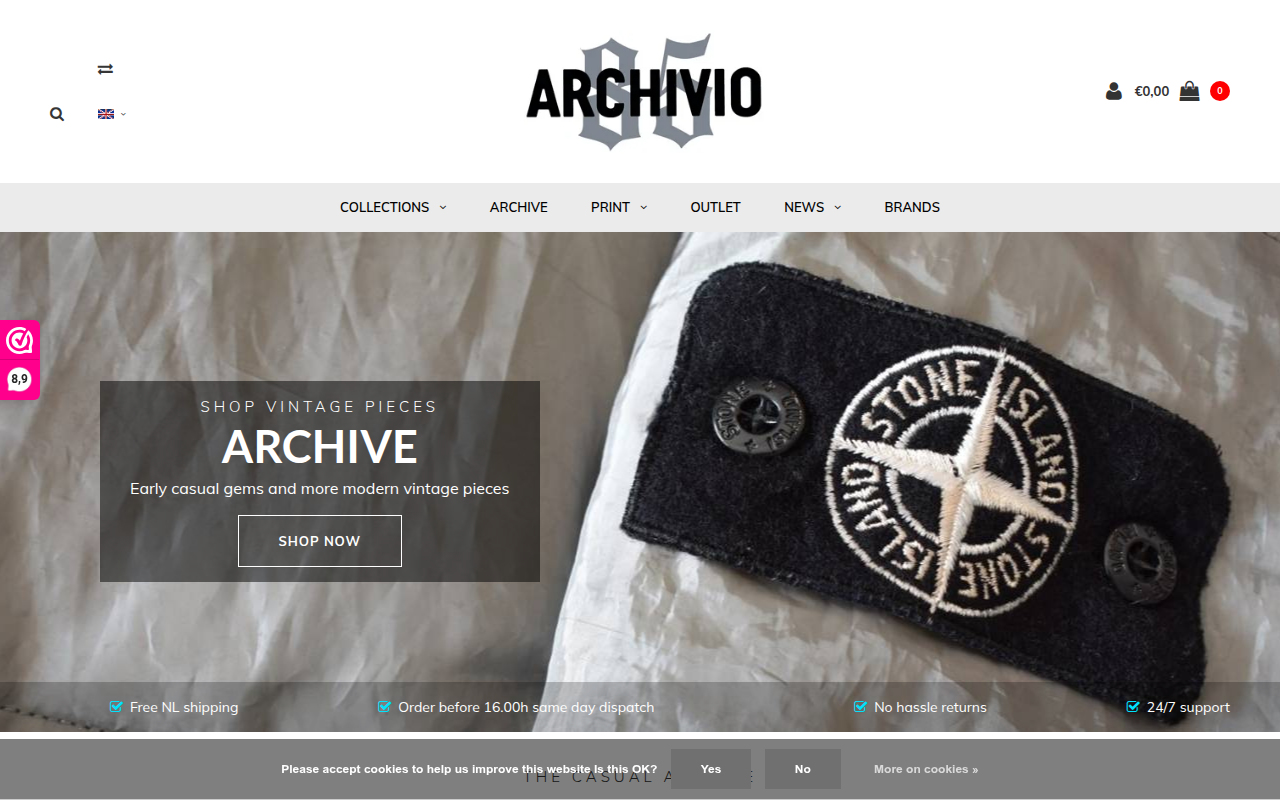 Screenshot van archivio85.com