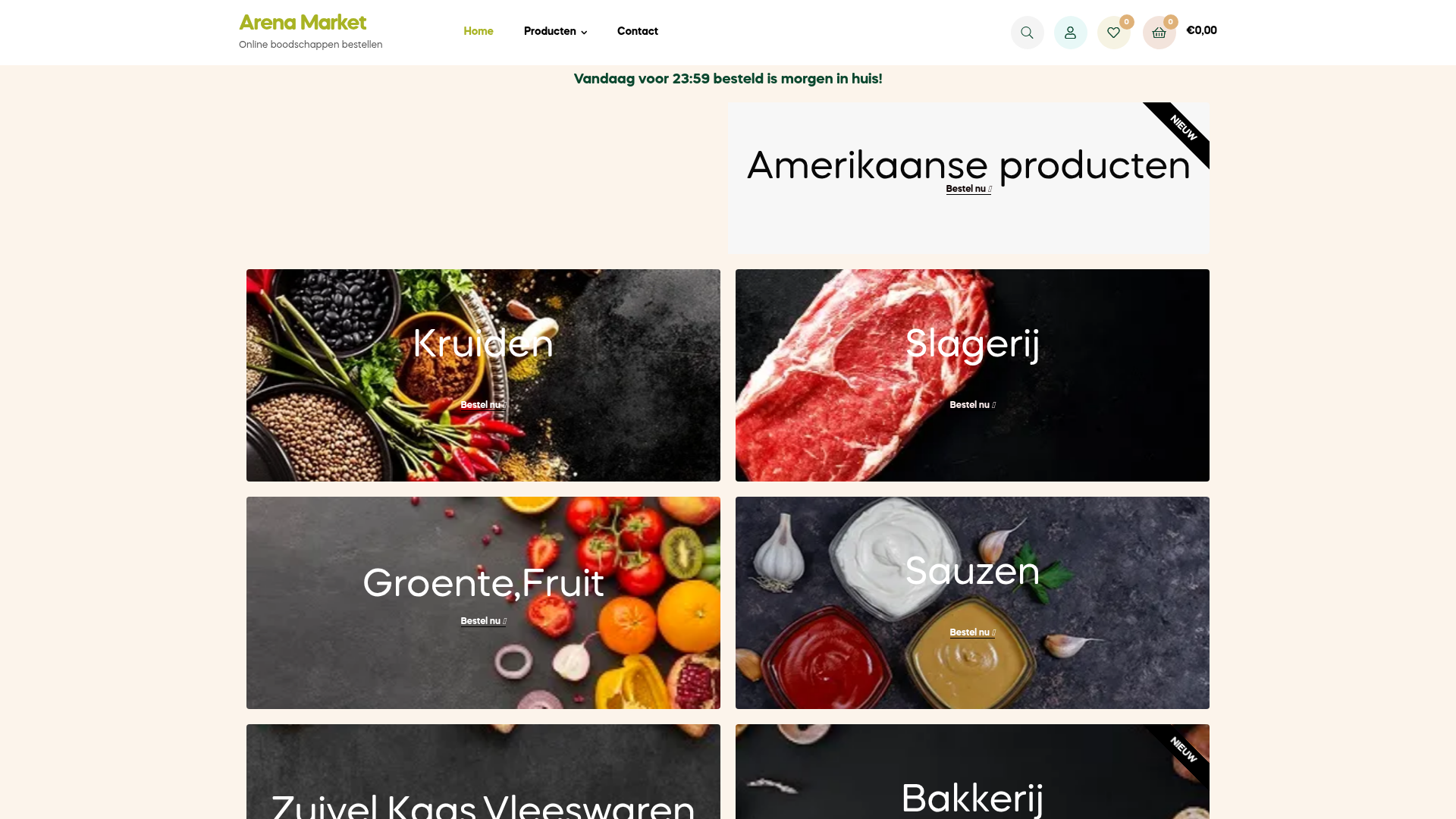 Screenshot van arenamarket.nl