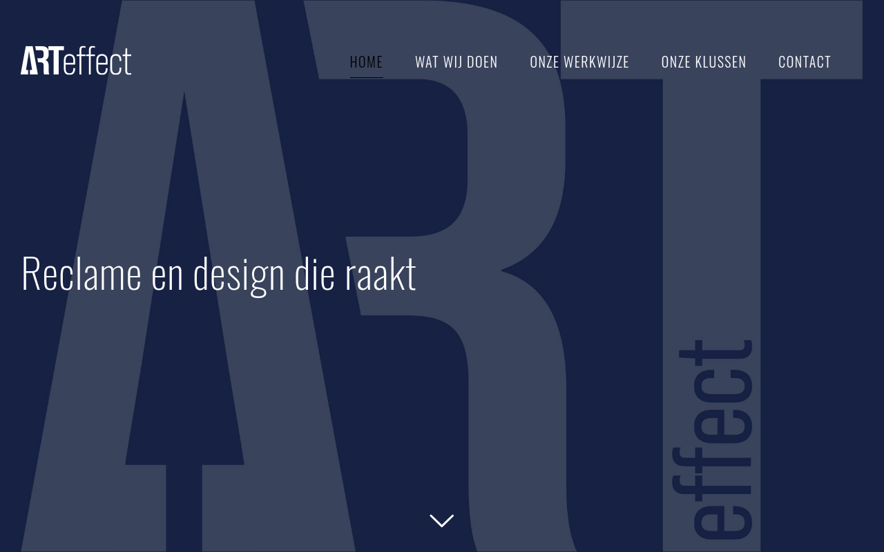Screenshot van arteffect.nl