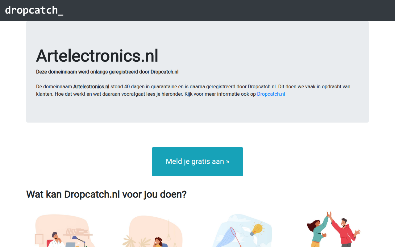 Screenshot van artelectronics.nl