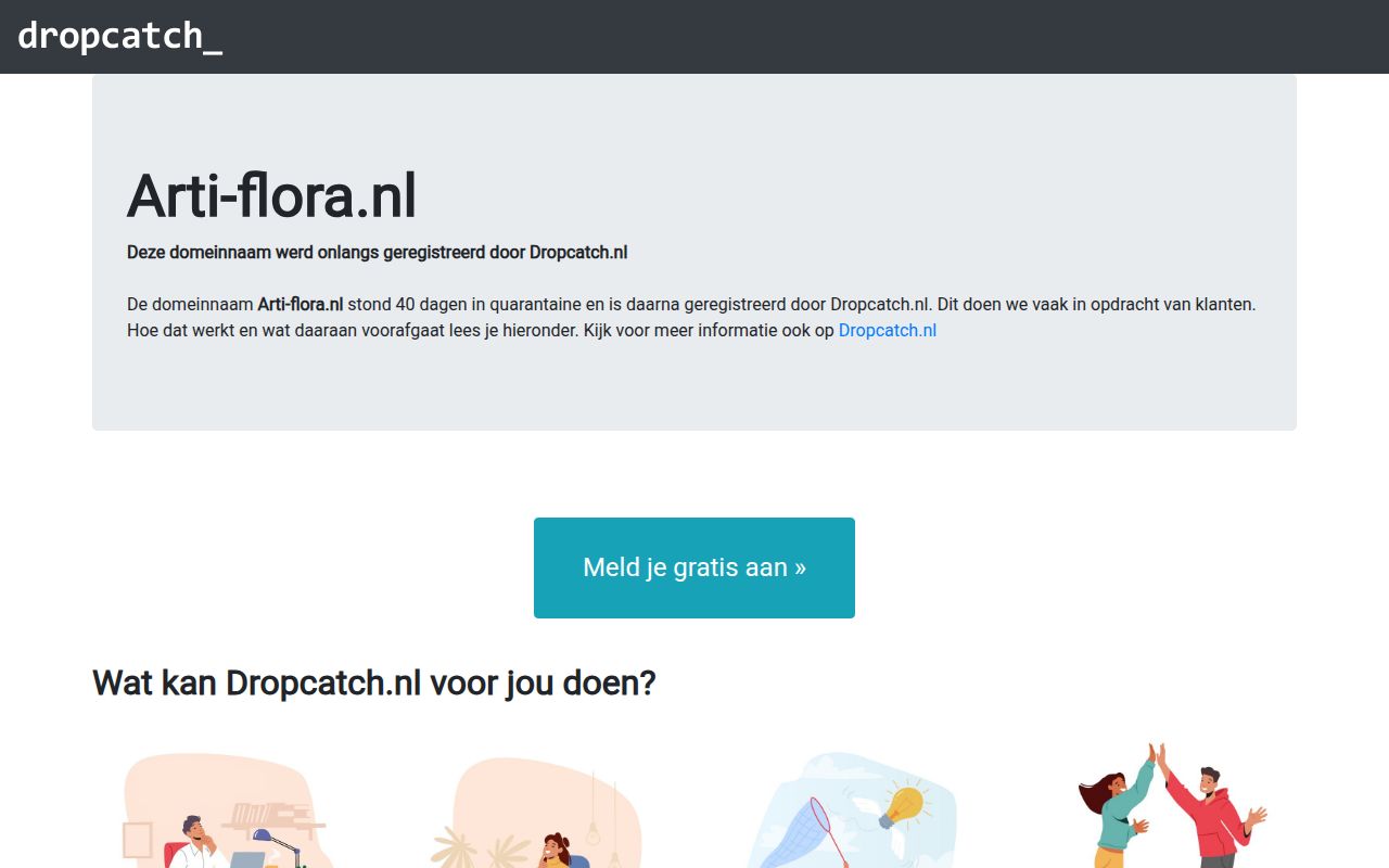 Screenshot van arti-flora.nl