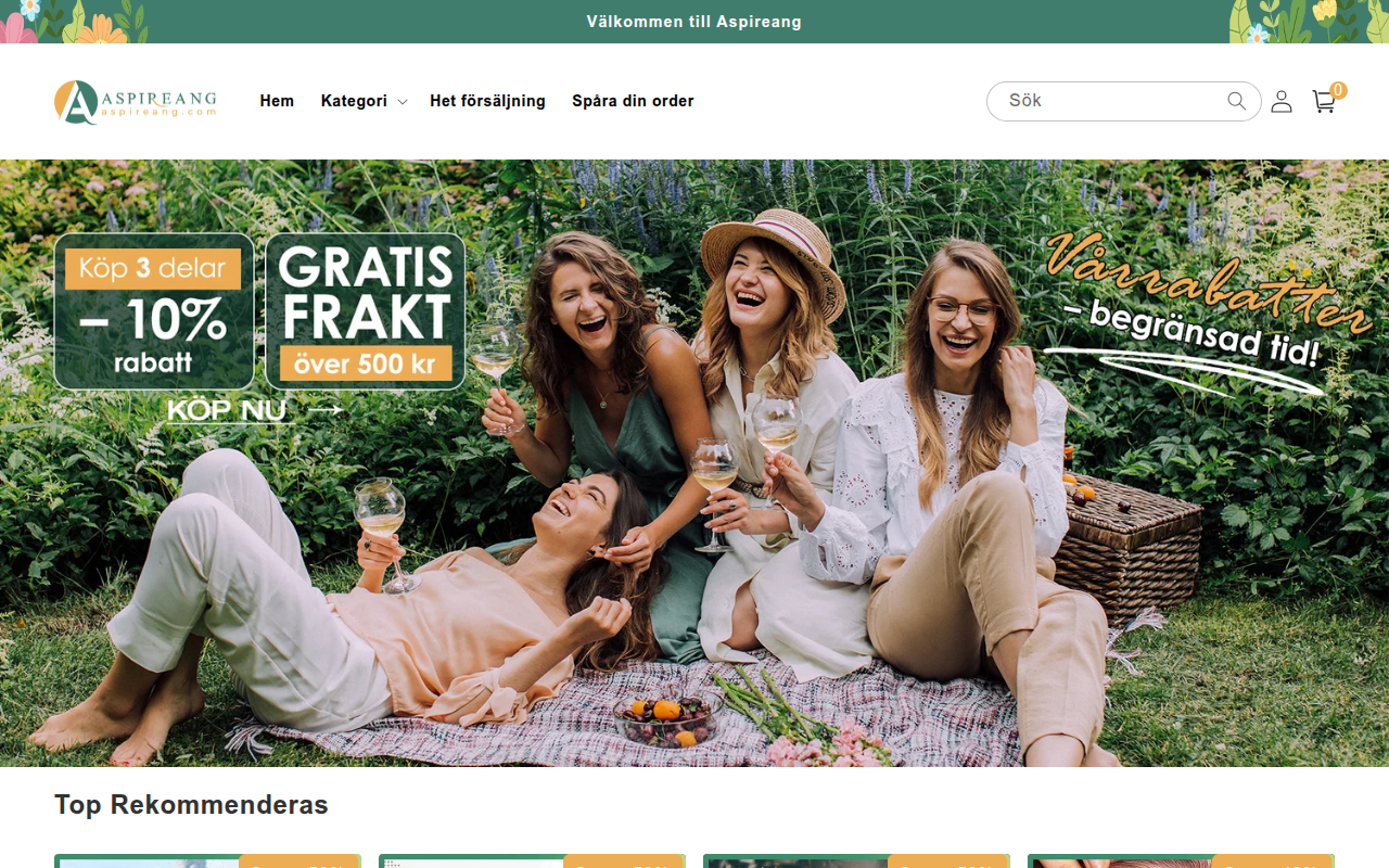 Screenshot van aspireang.com