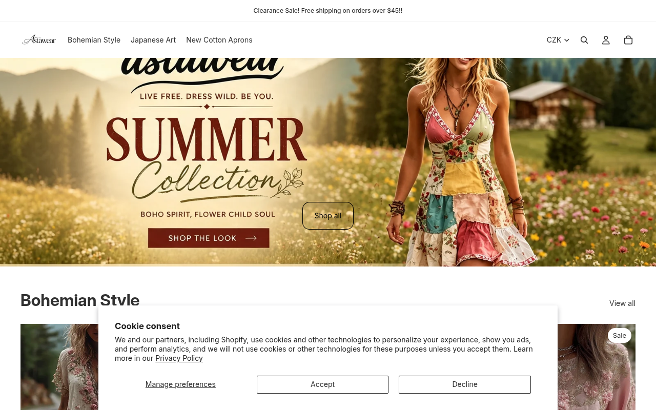 Screenshot van astawear.com