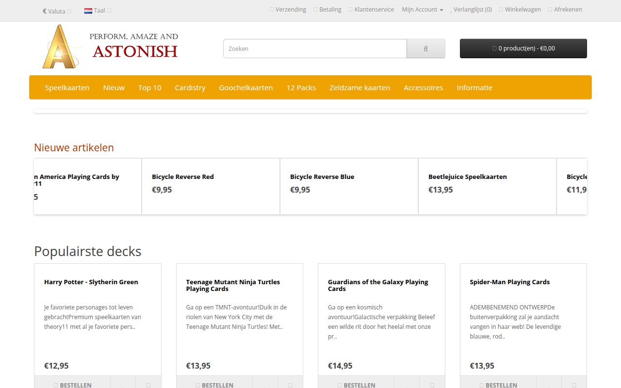 Screenshot van astonish.nl