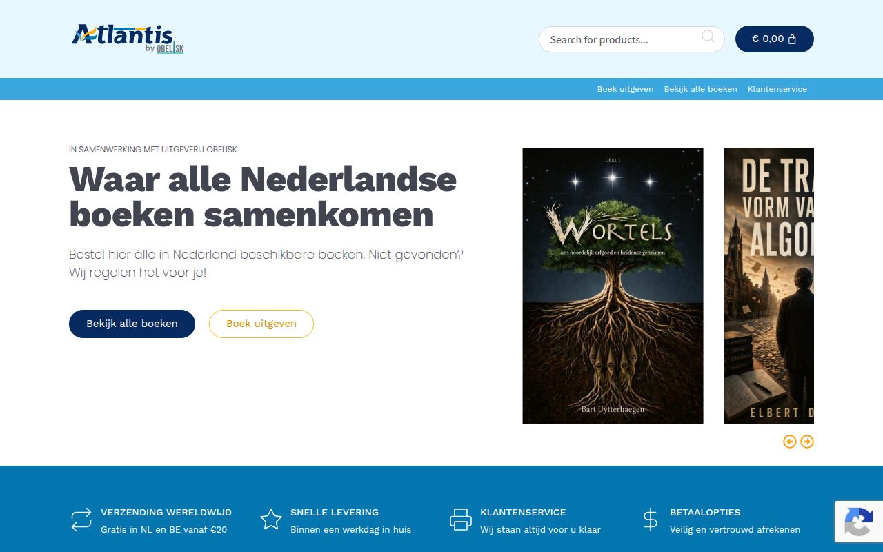 Screenshot van atlantisboeken.nl