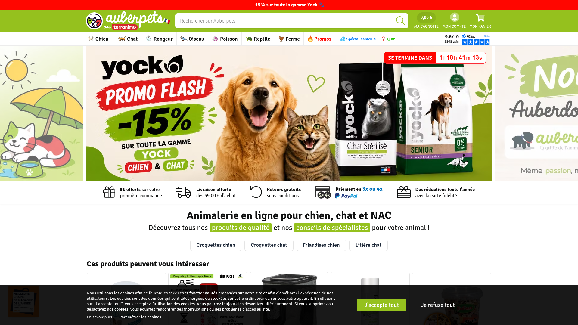 Screenshot van auberdog.com