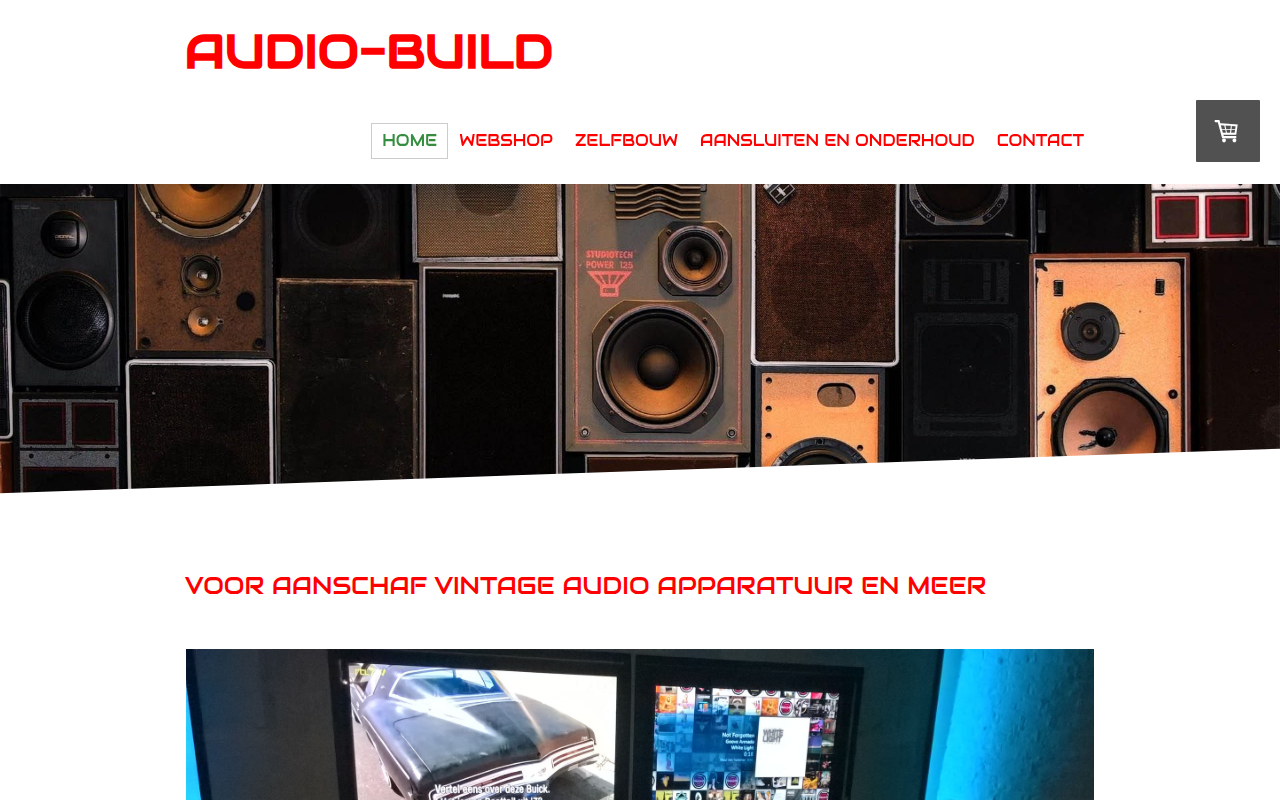Screenshot van audio-build.nl