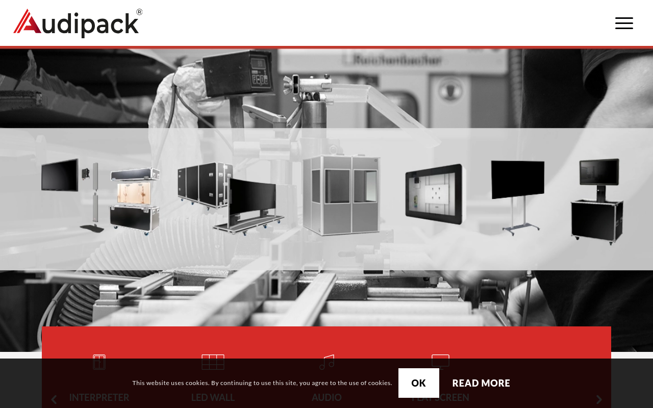 Screenshot van audipack.com