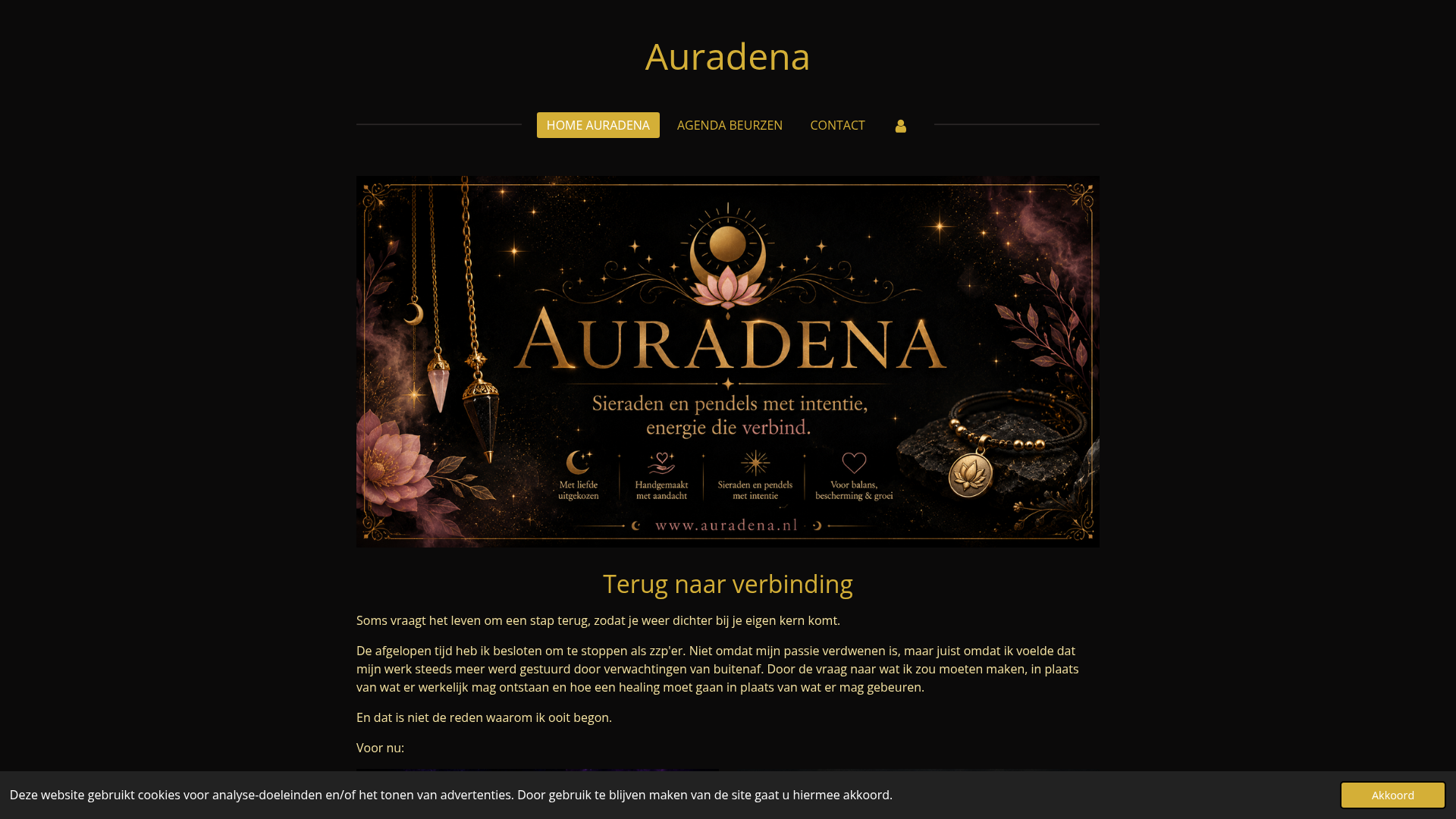 Screenshot van auradena.nl