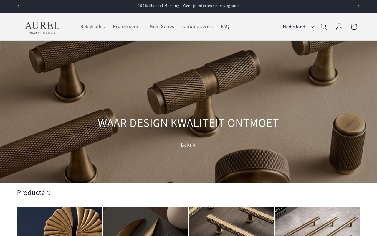Screenshot van aurelhardware.com