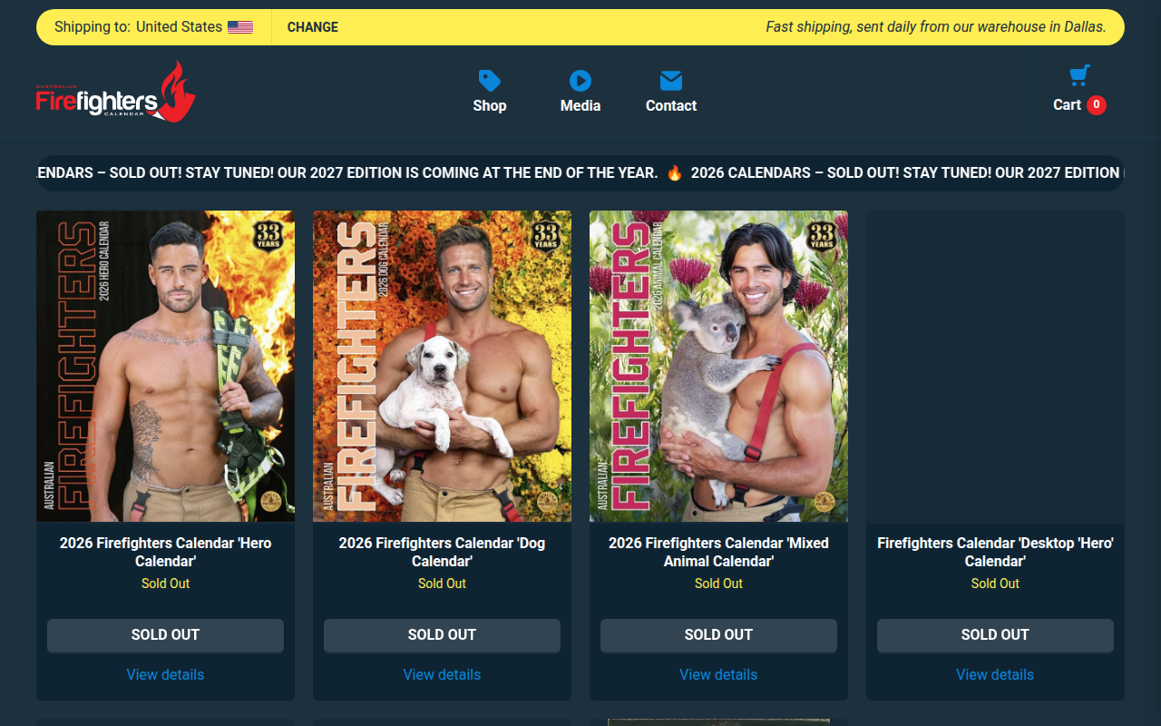 Screenshot van australianfirefighterscalendar.com