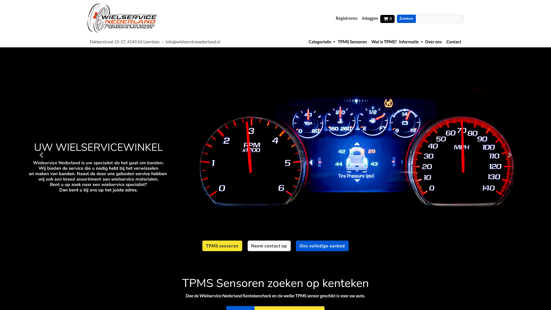 Screenshot van autobandentrader.nl