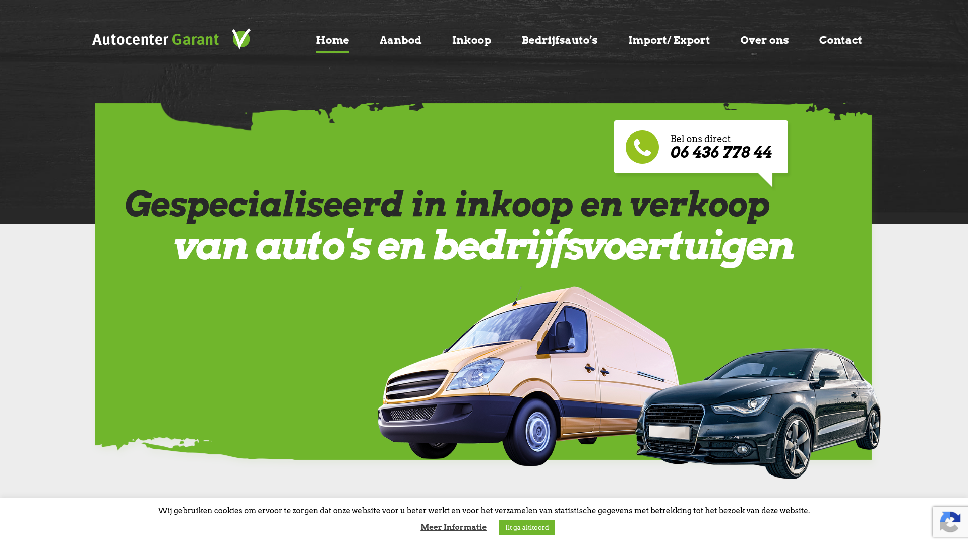 Screenshot van autocentergarant.nl