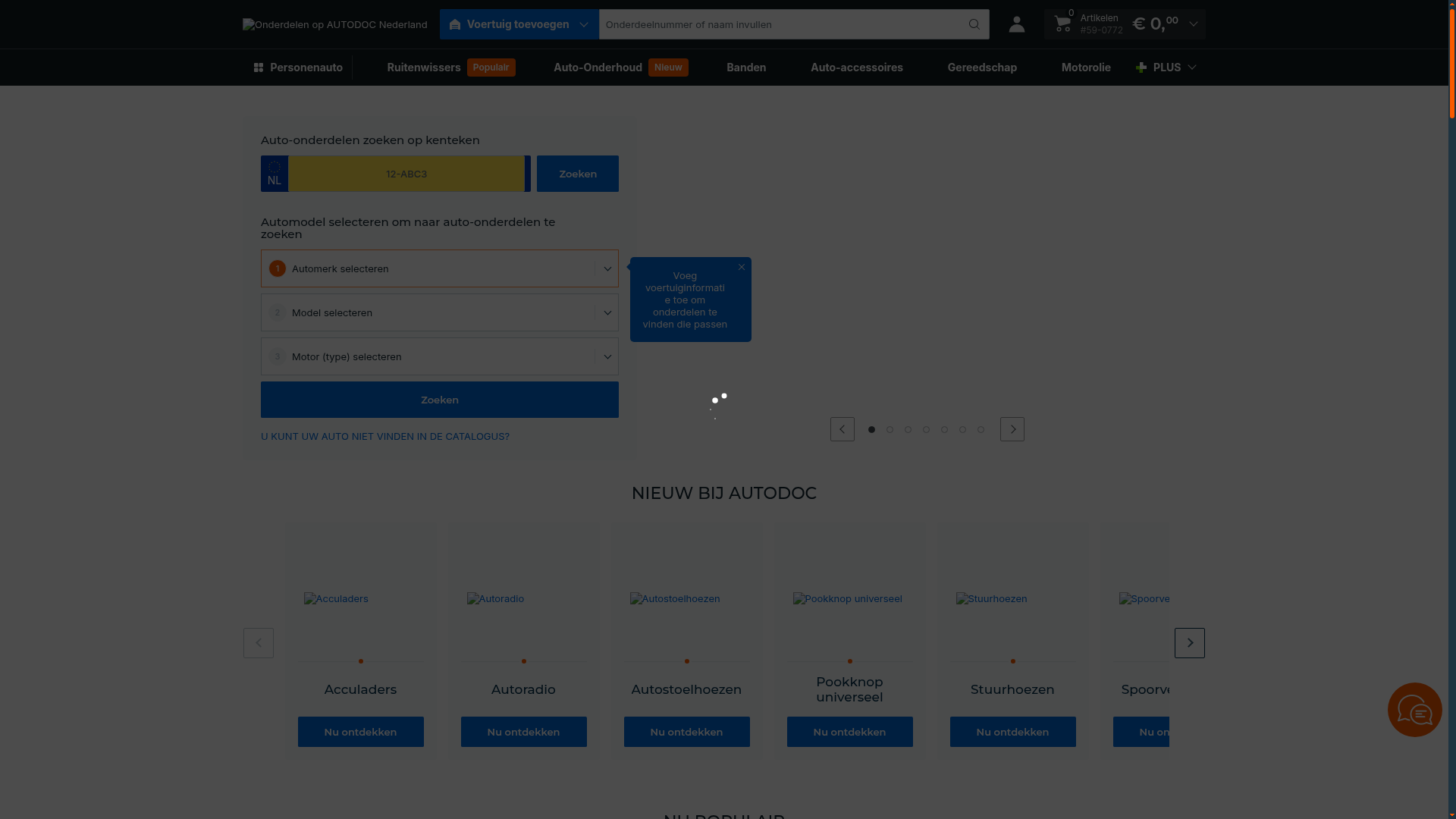 Screenshot van autodoc.nl