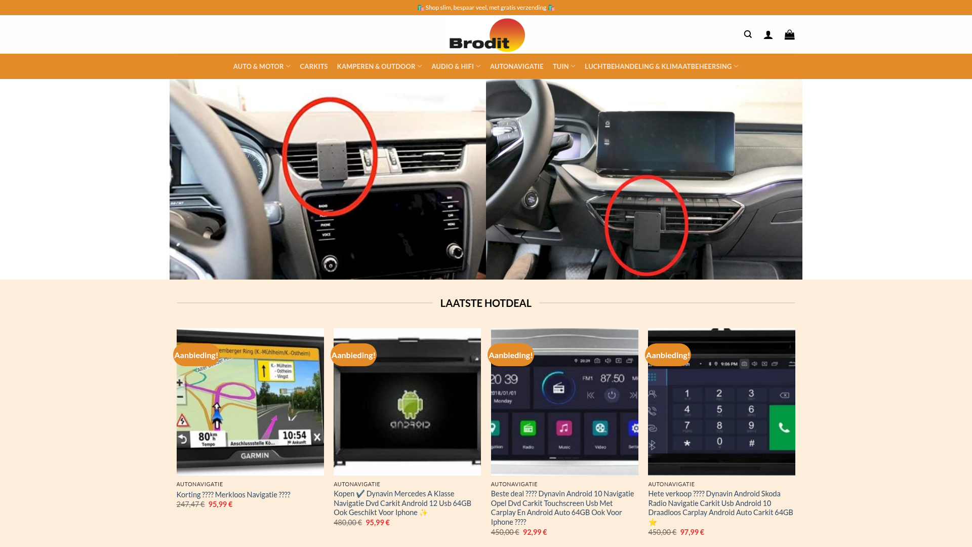 Screenshot van autonavigatie.com