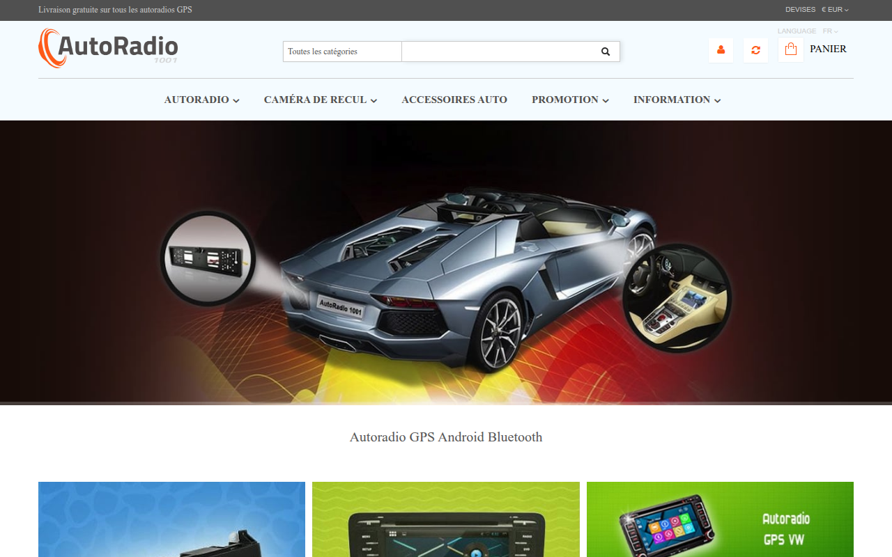Screenshot van autoradio-1001.com