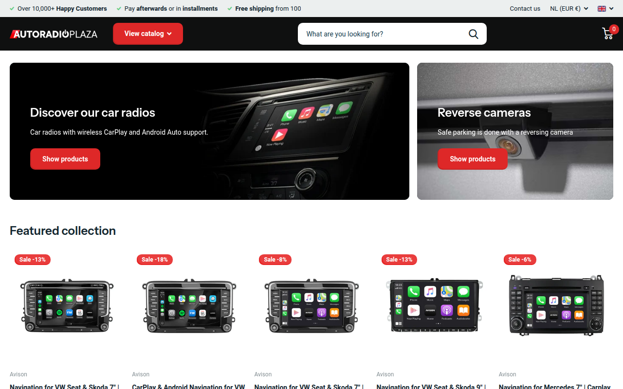 Screenshot van autoradioplaza.com