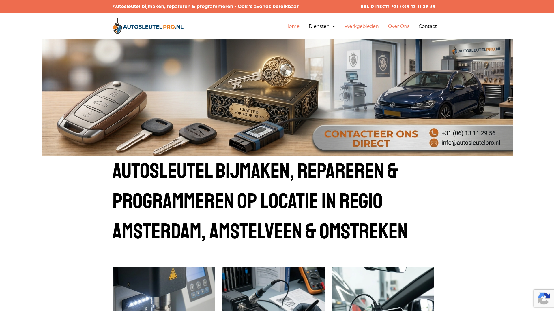 Screenshot van autosleutelpro.nl