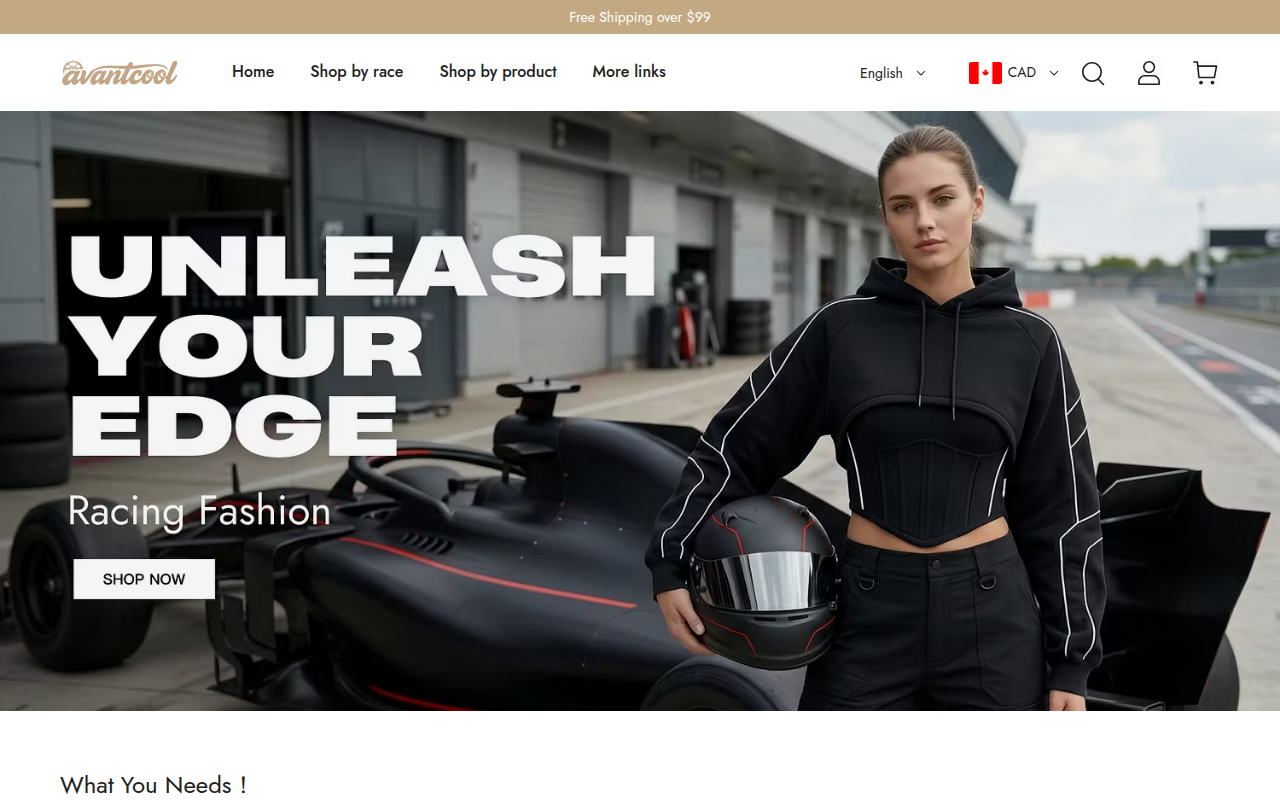 Screenshot van avantcool.com